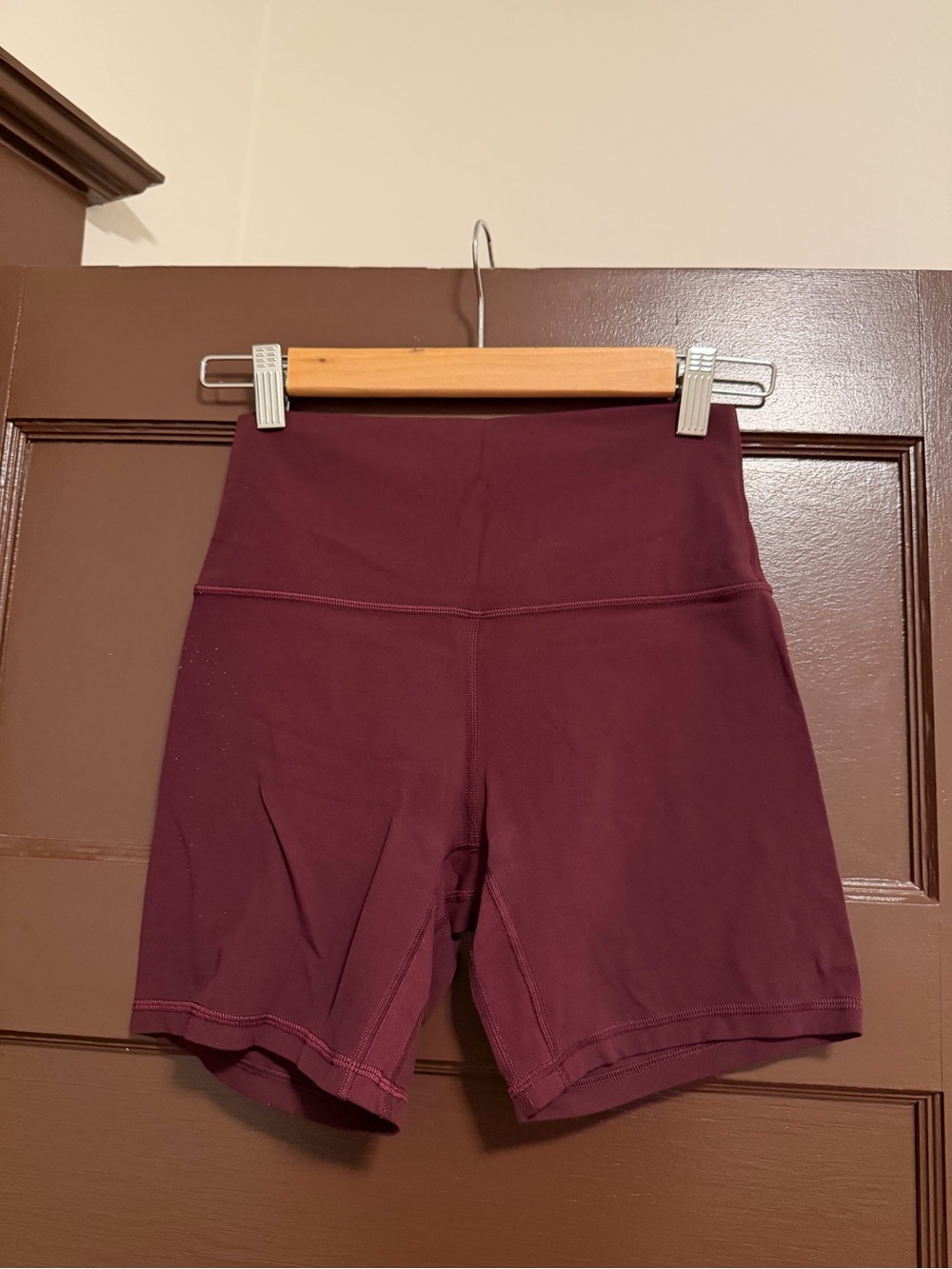 lululemon athletica High-Rise Bike Shorts in Deep Burgundy